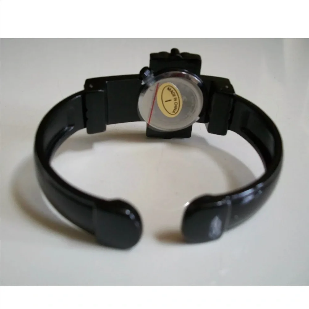 WOMEN'S CROSS RELIGIOUS BLACK FINISH CUFF WATCH